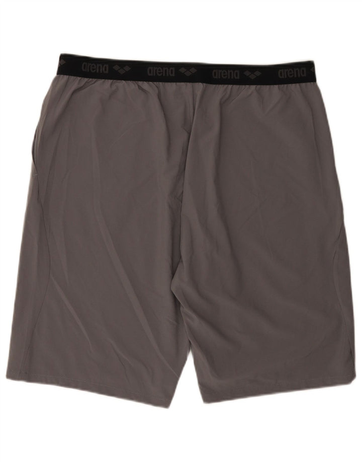 Arena Mens Sport Shorts 2XL Poliéster Cinza
