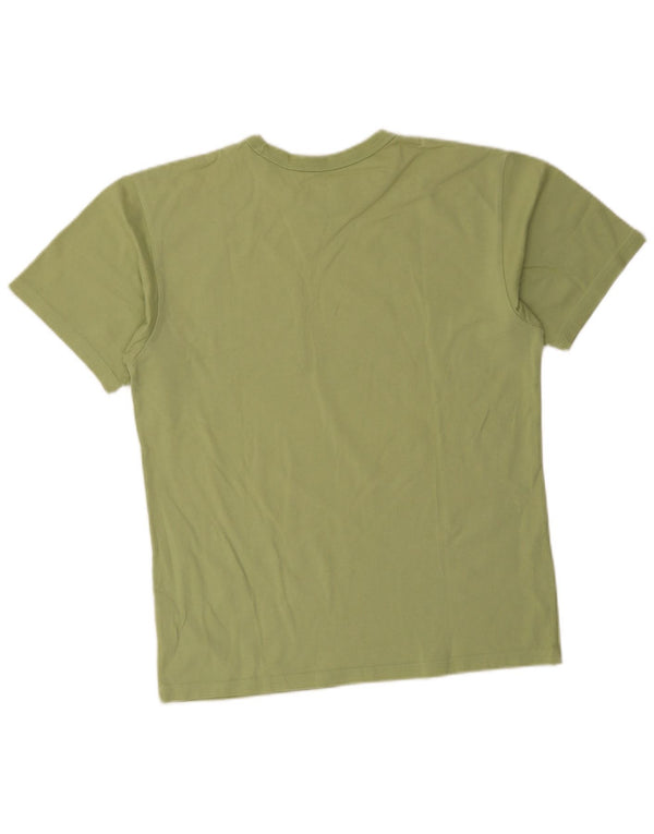 Adidas Mens Camiseta Top Médio Algodão Verde