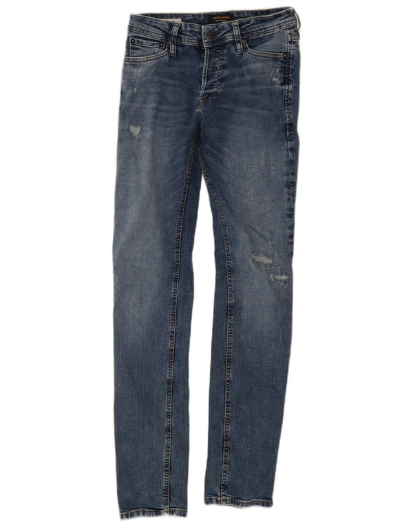 Jack & Jones Masculino GLENN Slim Jeans W27 L32 Azul Algodão