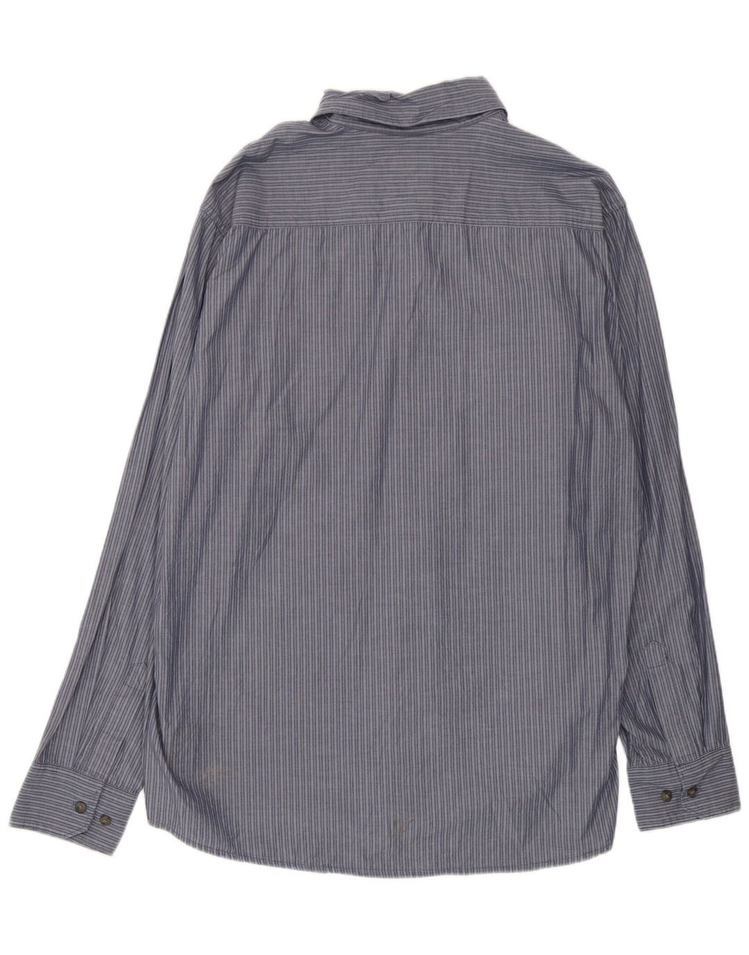 Camisa masculina Wrangler XL algodão listrado azul