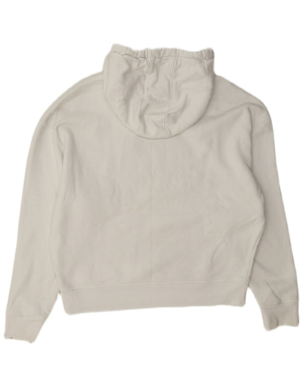 Suéter feminino com capuz grande Ted Baker tamanho 3 médio branco