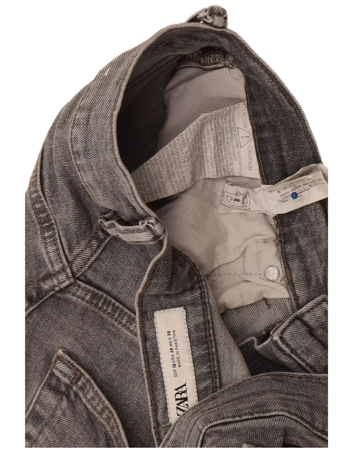 Zara Mens Slim Jeans EU 38 Pequeno W30 L29 Algodão Cinza