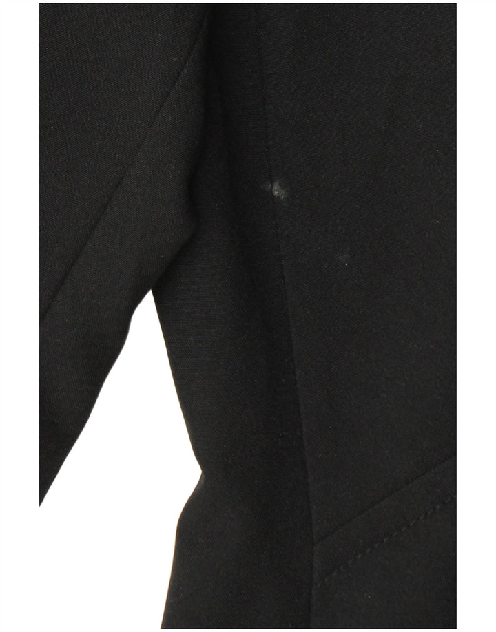 Jaqueta Blazer Bay Feminina com 1 Botão Reino Unido 14 Grande Poliéster Preto