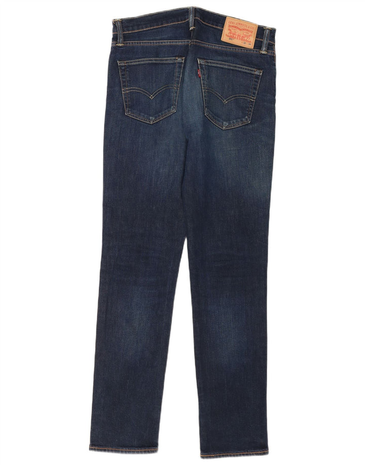 Levi's Masculino 511 Slim Jeans W32 L34 Azul Marinho Algodão
