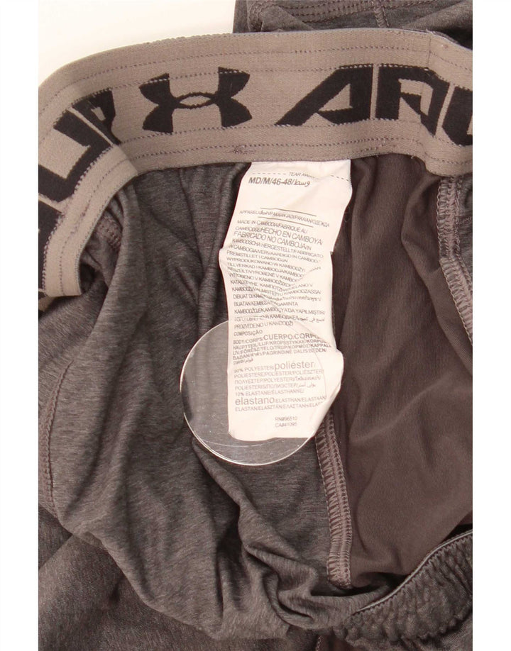 Shorts esportivos masculinos Under Armour cinza médio poliéster