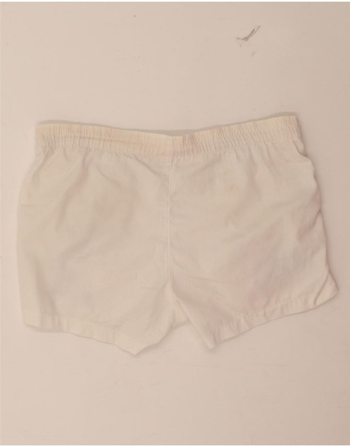 Shorts esportivos gráficos masculinos Sergio Tacchini IT 46 pequeno poliéster branco