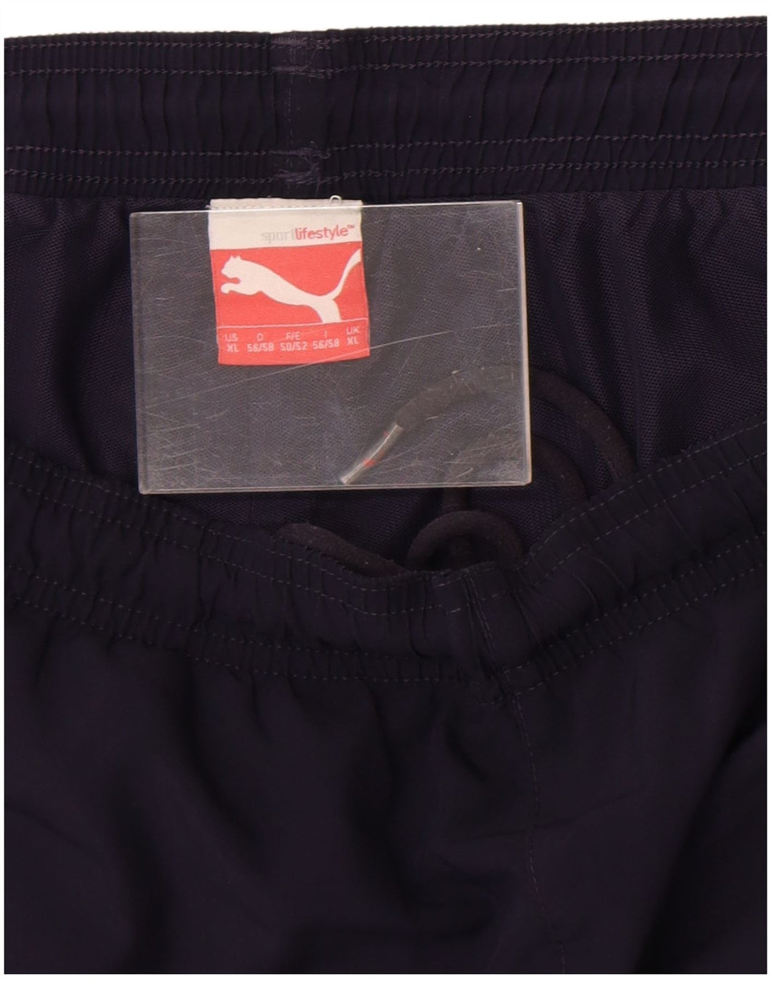 Shorts esportivos masculinos Puma XL azul marinho