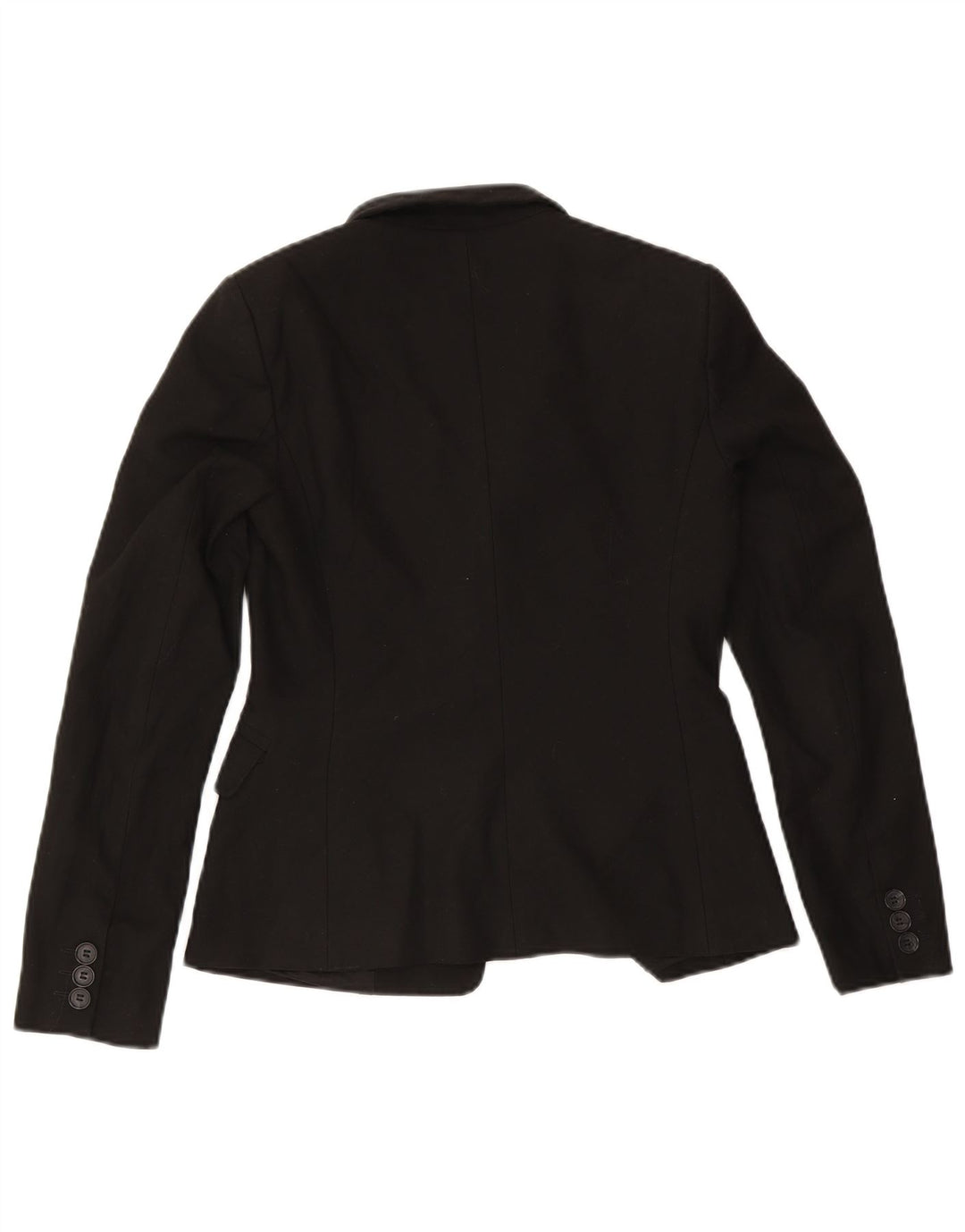 Jaqueta Blazer Feminina Benetton com 2 Botões IT 42 Poliéster Preto Médio
