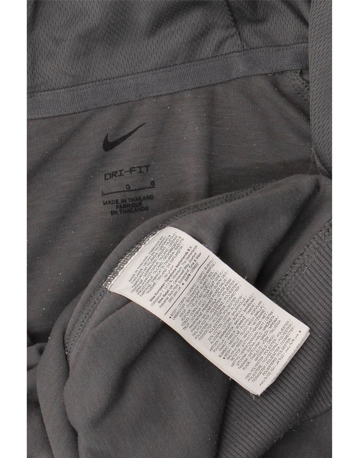 Nike masculino Paris Saint-Germain moletom com capuz grande bloco cinza