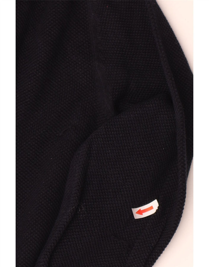 Suéter masculino Marks & Spencer regular fit com gola polo pequeno azul marinho