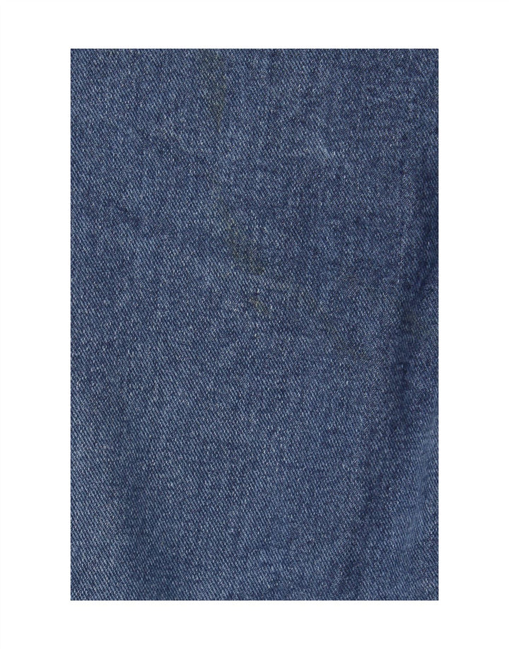 Wrangler Mens Straight Jeans W42 L30 Azul Algodão