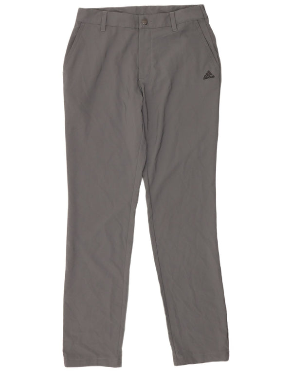 Calça Chino Adidas Feminina Slim Fit W30 L34 Cinza Poliéster