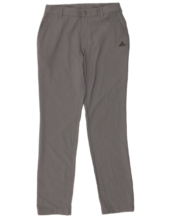 Calça Chino Adidas Feminina Slim Fit W30 L34 Cinza Poliéster