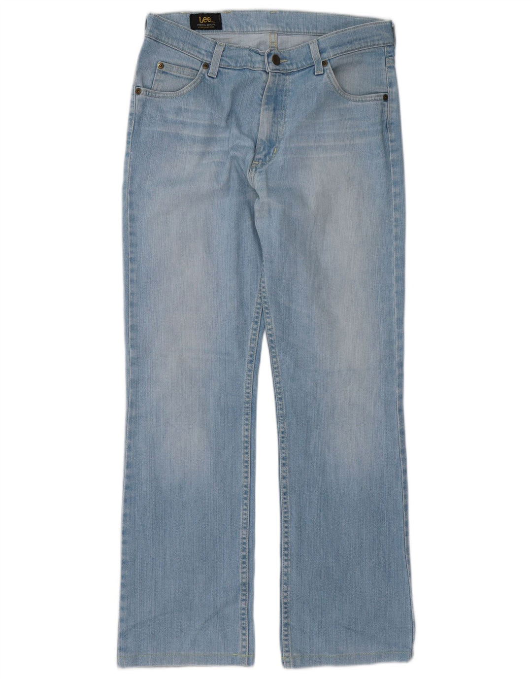 Jeans retos femininos Lee W33 L30 algodão azul