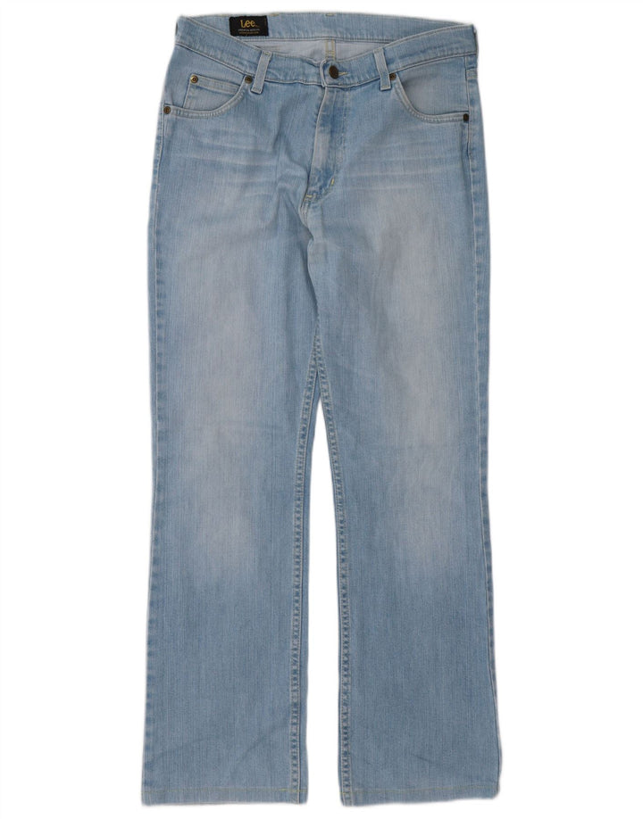 Jeans retos femininos Lee W33 L30 algodão azul