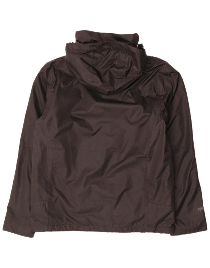 Jaqueta de chuva masculina McKinley com capuz Reino Unido 38 poliéster preto médio