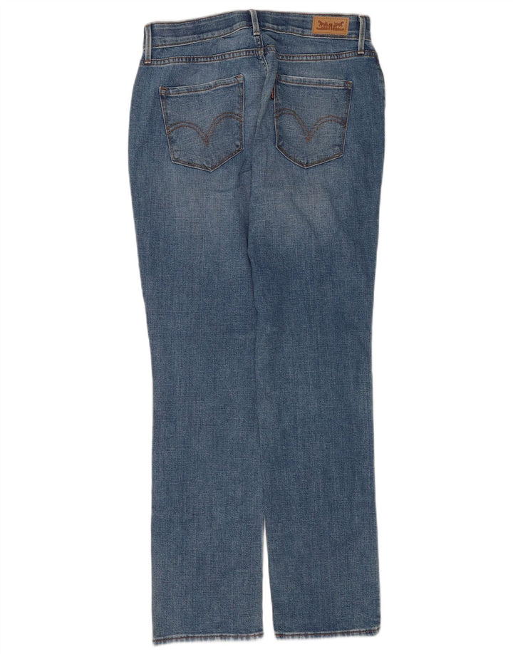 Calça jeans feminina Levi's 525 Straight US 8 médio W30 L30 azul algodão