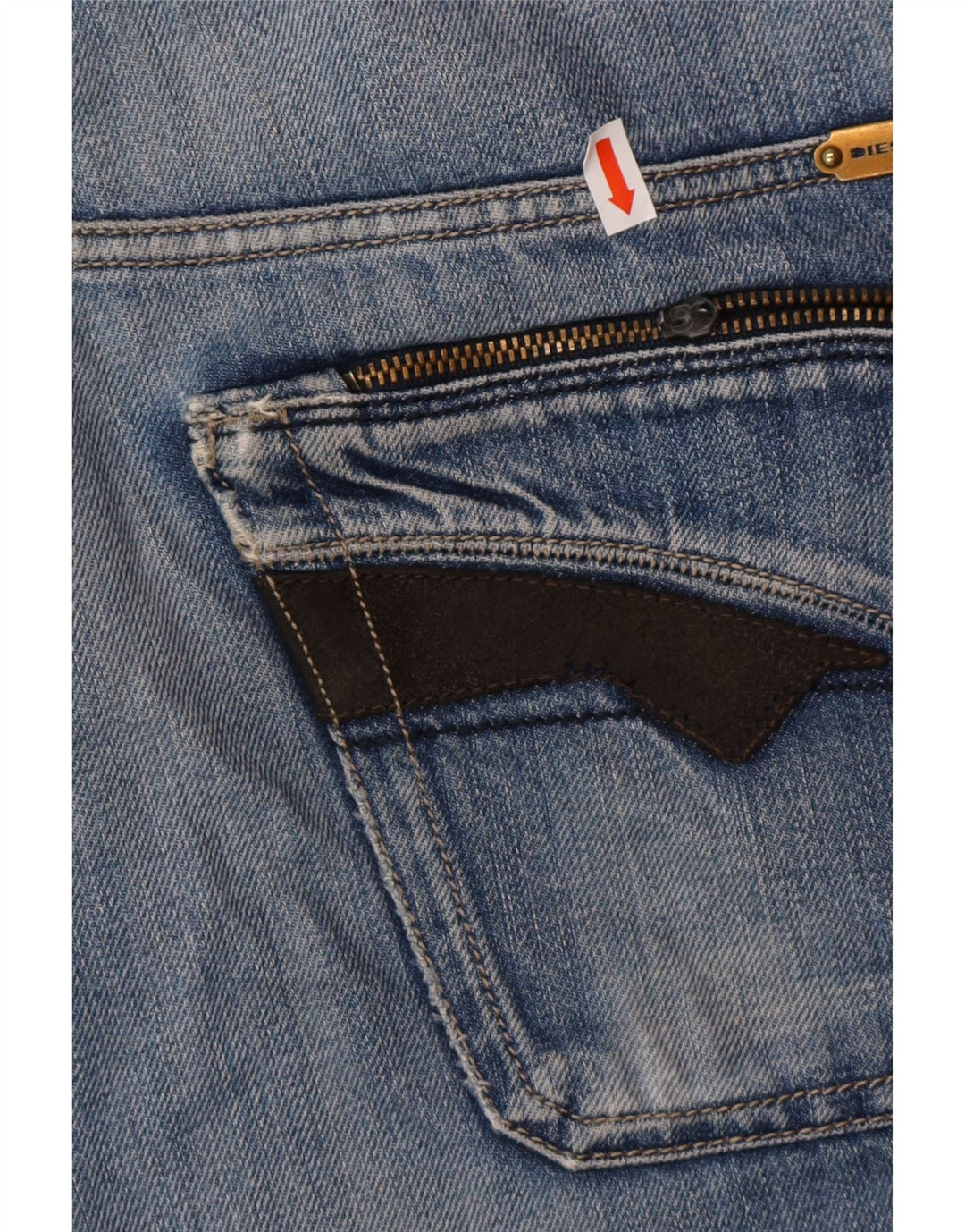 DIESEL Masculino Slim Jeans W32 L32 Azul Algodão