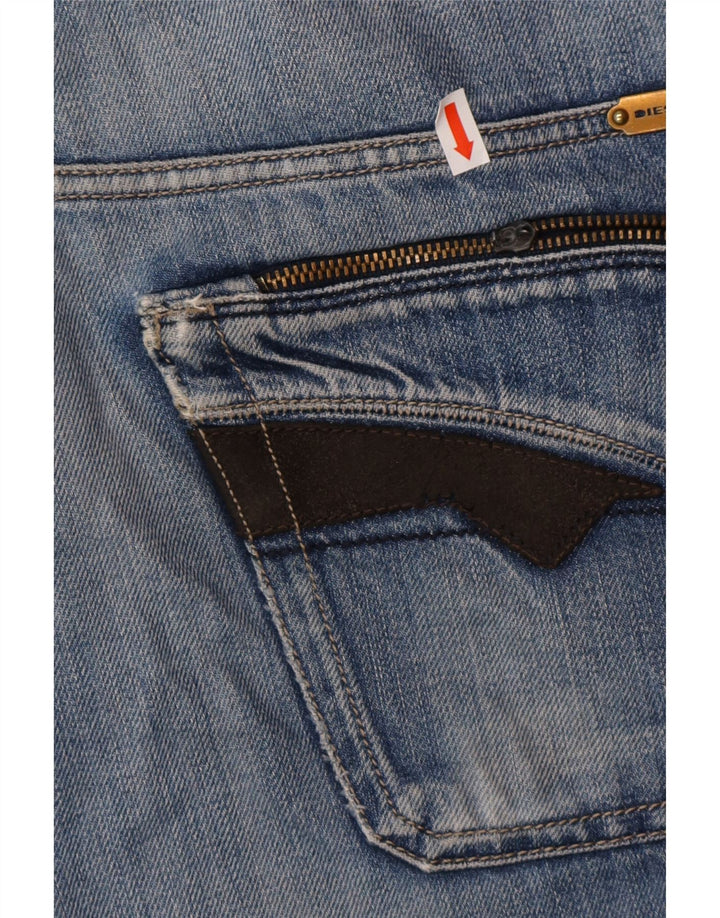 DIESEL Masculino Slim Jeans W32 L32 Azul Algodão