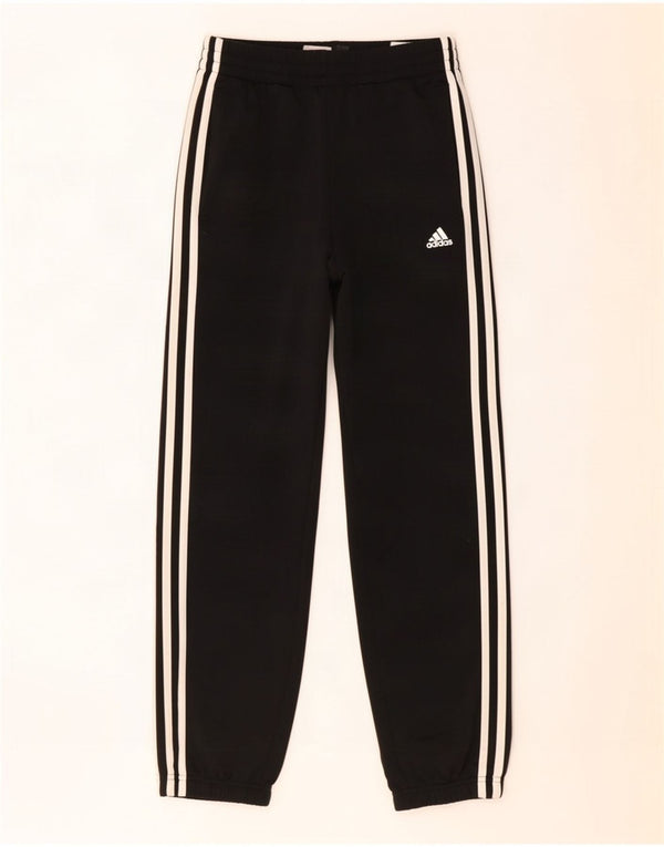 Adidas meninos calças de treino joggers 11-12 anos preto poliéster
