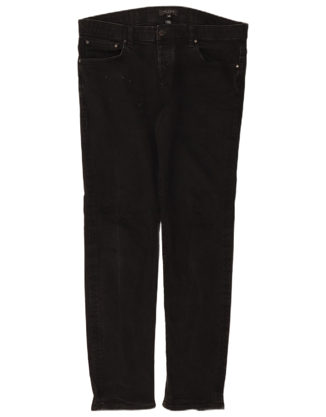 Ted Baker Mens Jeans Slim W34 L30 Poliéster Preto