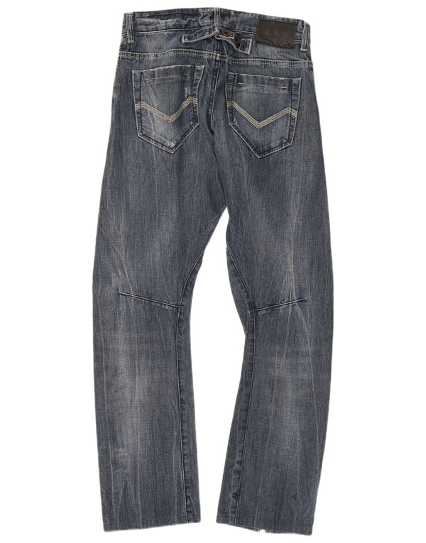 ENERGIE Calça Jeans Feminina Banana Slim W30 L30 Azul Algodão