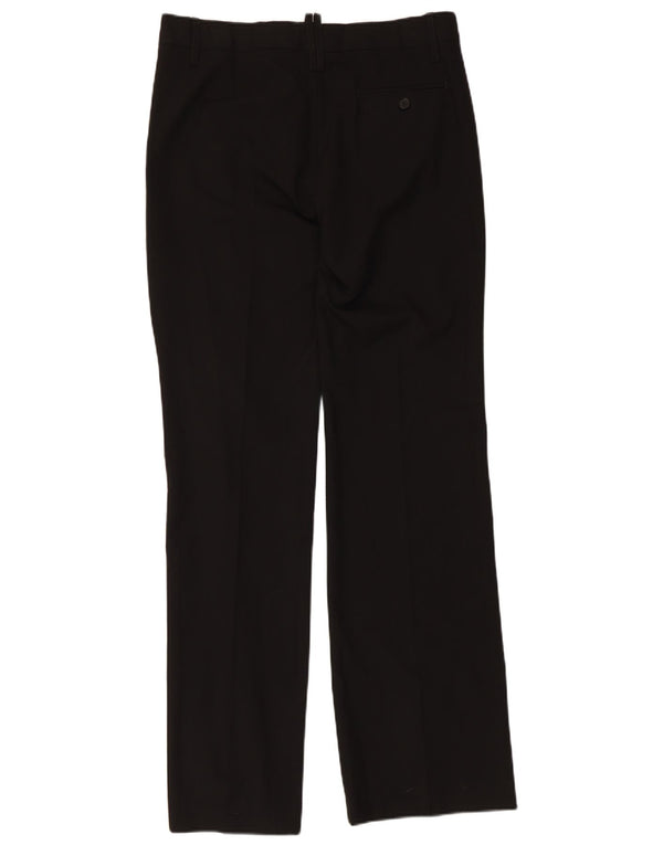 Calça Chino Reta Feminina Zara EU 40 Médio W30 L34 Poliéster Preto