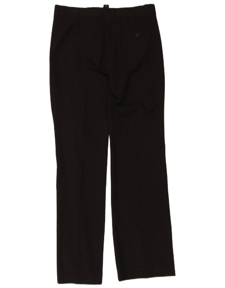 Calça Chino Reta Feminina Zara EU 40 Médio W30 L34 Poliéster Preto