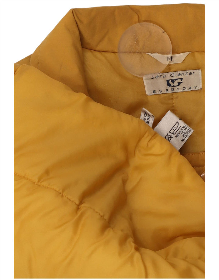 Casaco corta-vento feminino grande SARA GLENZER UK 14 Médio Amarelo