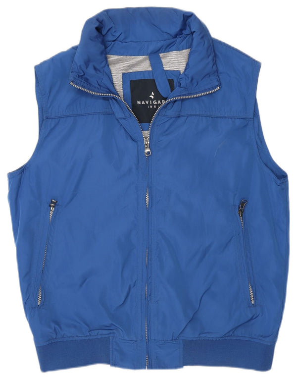 Colete masculino com capuz Navigare UK 40 grande poliéster azul