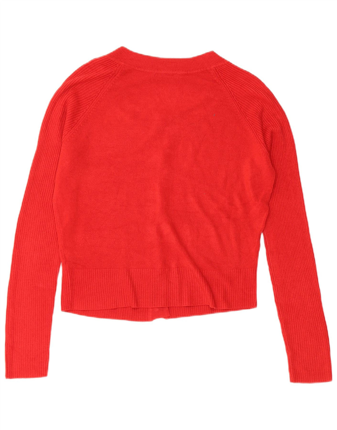 Suéter cardigã feminino MARKS & SPENCER Reino Unido 12 acrílico vermelho médio