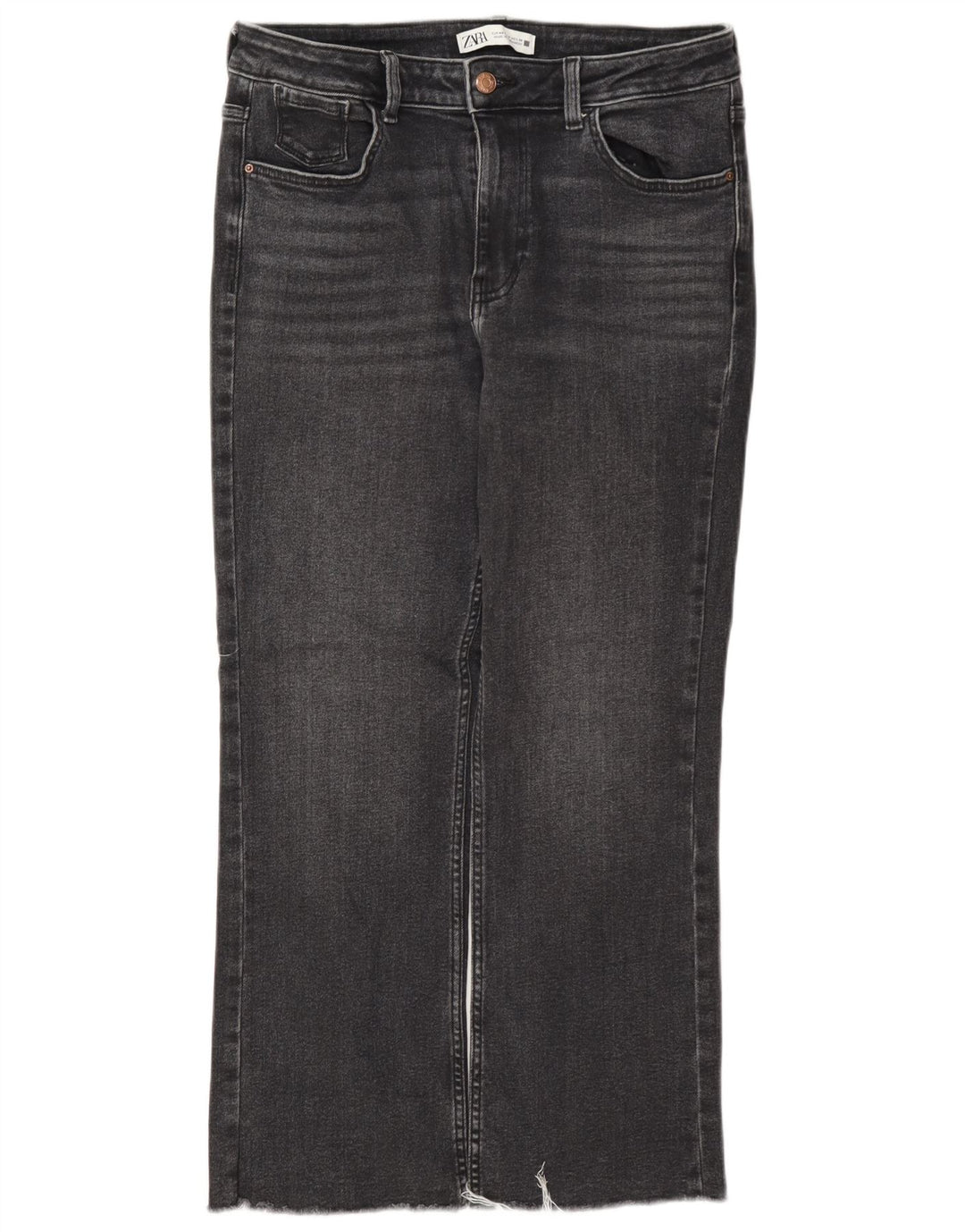Calça jeans feminina Zara EU 40 médio W30 L26 cinza