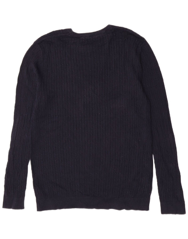 Suéter masculino Jack & Jones Slim Fit com gola redonda XL azul marinho algodão