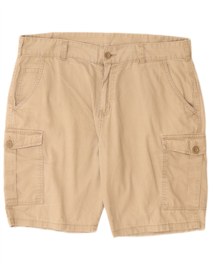 Shorts cargo masculino Mountain Warehouse W36 grande algodão bege
