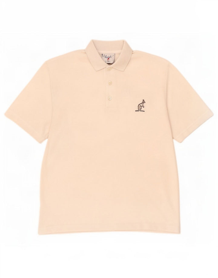 Camisa polo masculina AUSTRALIAN L'ALPINA pequena poliéster branca