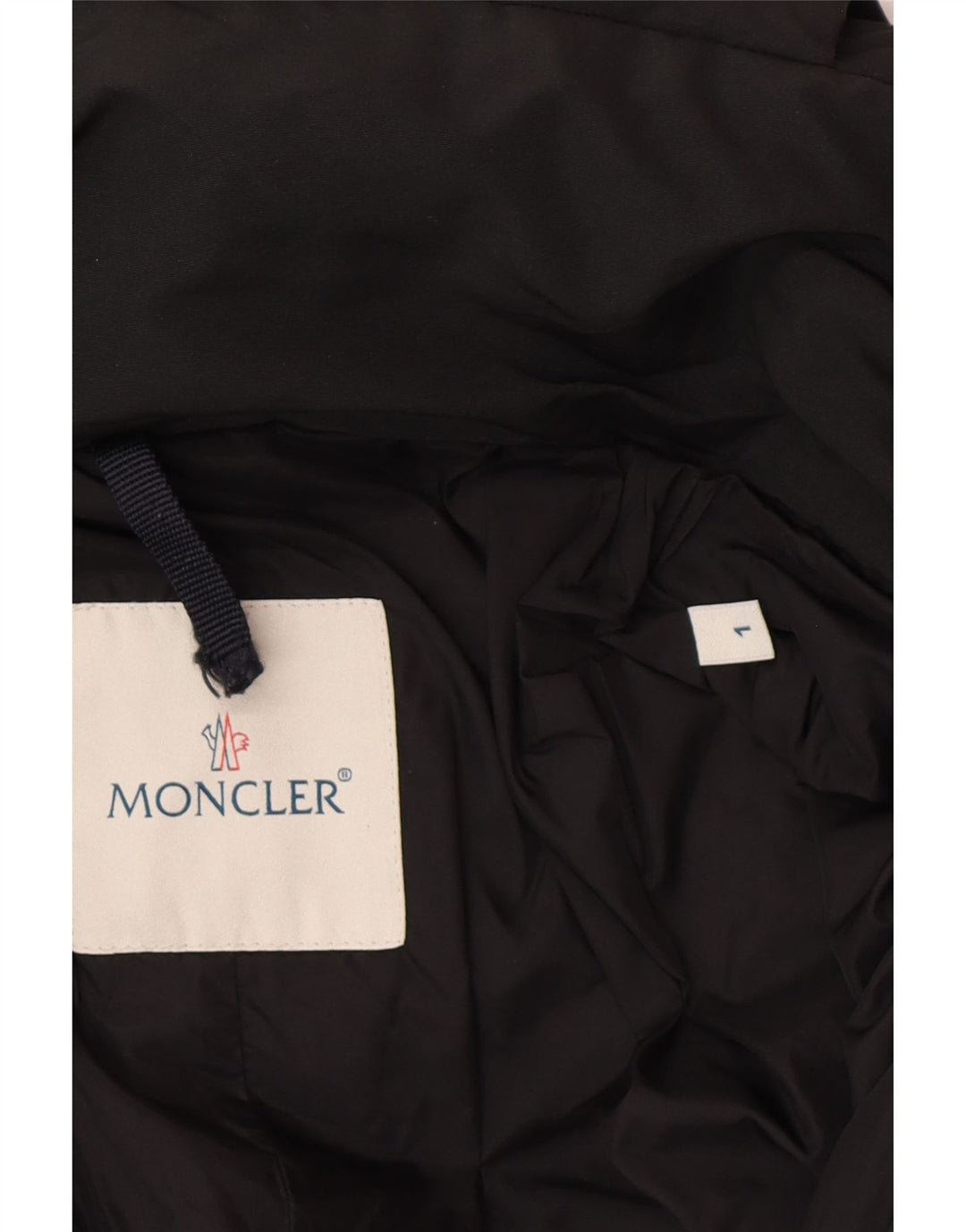 Casaco acolchoado feminino MONCLER tamanho 1 pequeno poliéster preto inverno