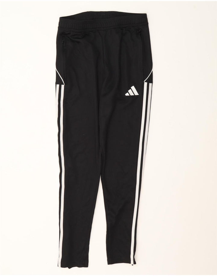 Adidas Mens Slim Fit Calças De Treino Pequeno Poliéster Preto