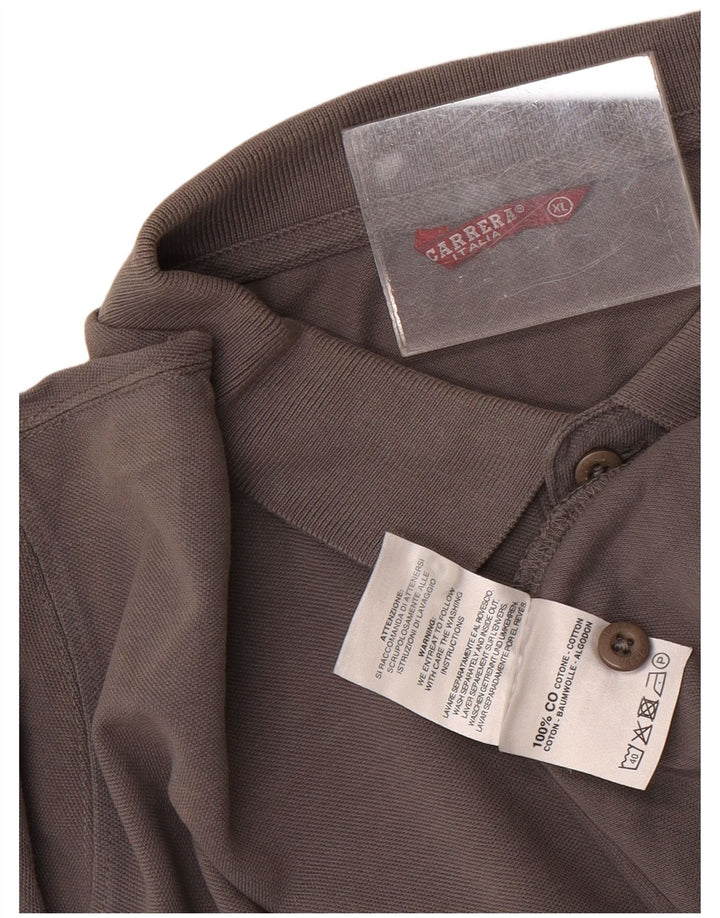 Camisa polo masculina Carrera XL cinza algodão