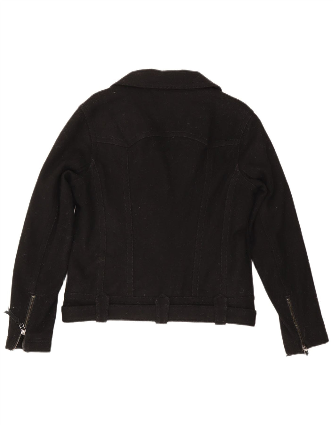 Jaqueta feminina Levi's Biker UK 14 lã preta média