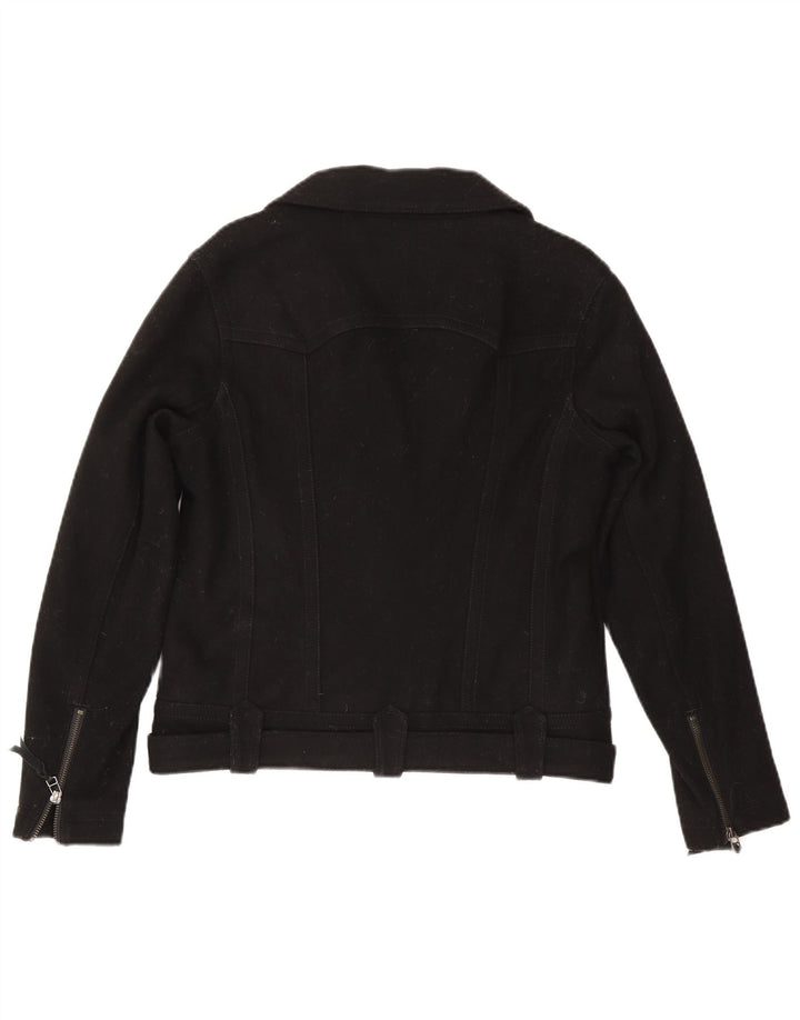 Jaqueta feminina Levi's Biker UK 14 lã preta média