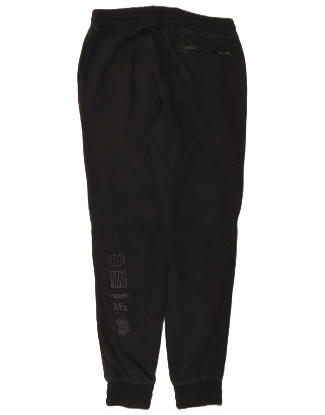 NIKE Mens Graphic Tracksuit Calças Joggers Médio Algodão Preto