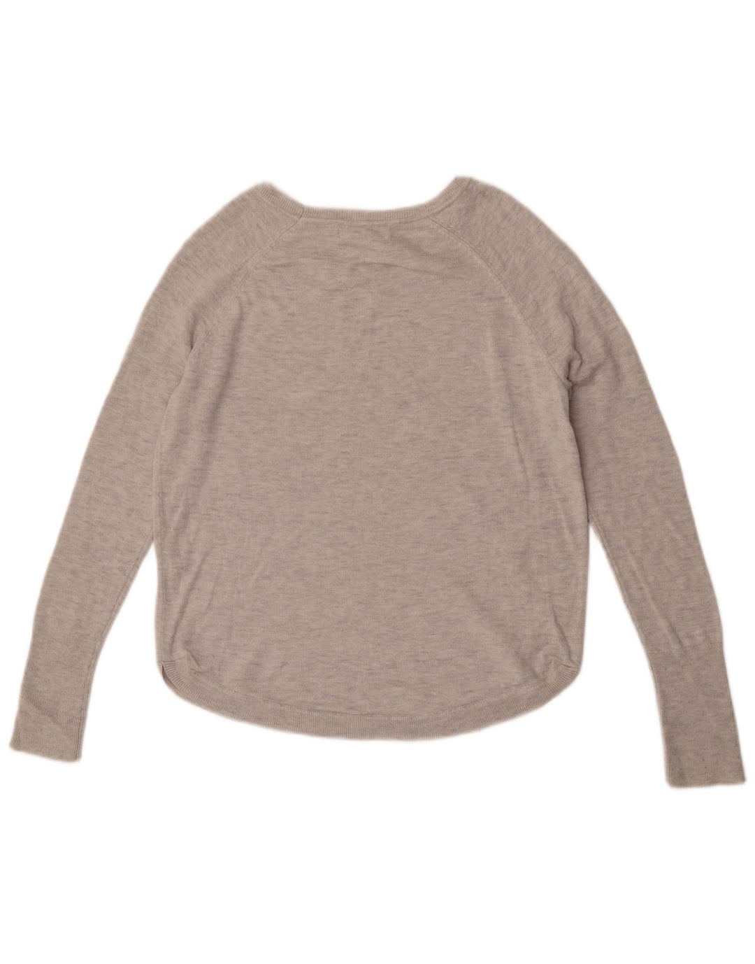 Suéter feminino White Label com gola canoa UK 10 pequeno cinza manchado