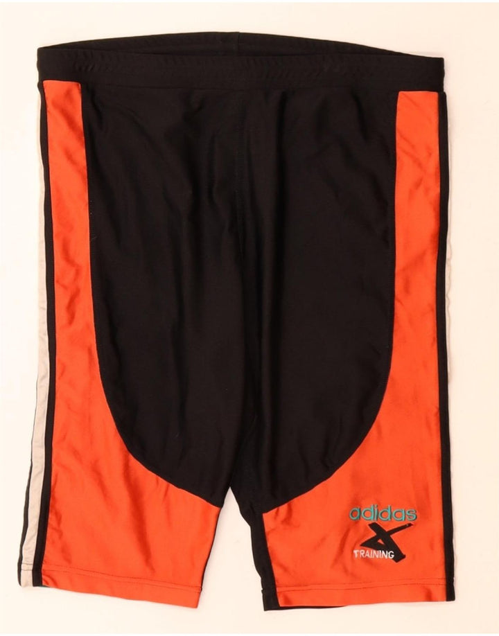 ADIDAS Mens Sport Shorts Grande Preto Colourblock Poliamida