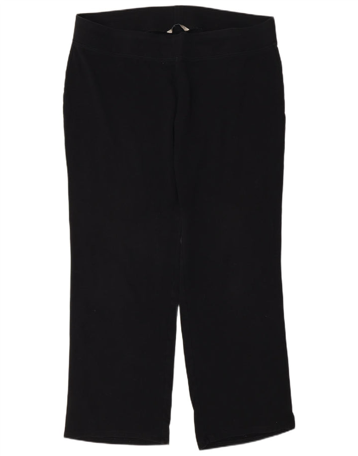 Calça de treino feminina Marks & Spencer UK 20 2XL preta