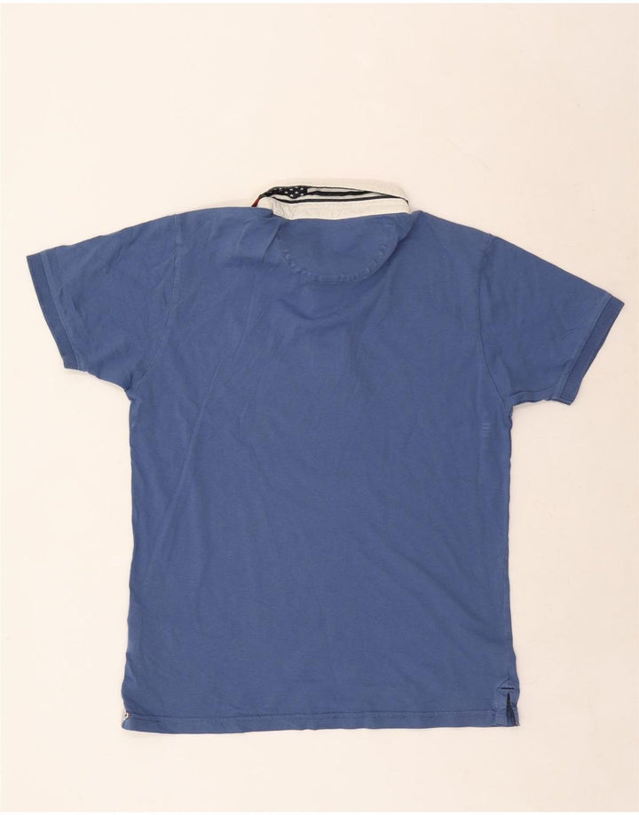 Camisa polo masculina North Sails grande algodão colorblock azul