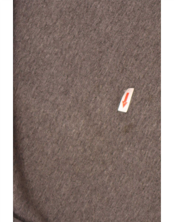 Moletom masculino Nike Jumper grande algodão manchado cinza
