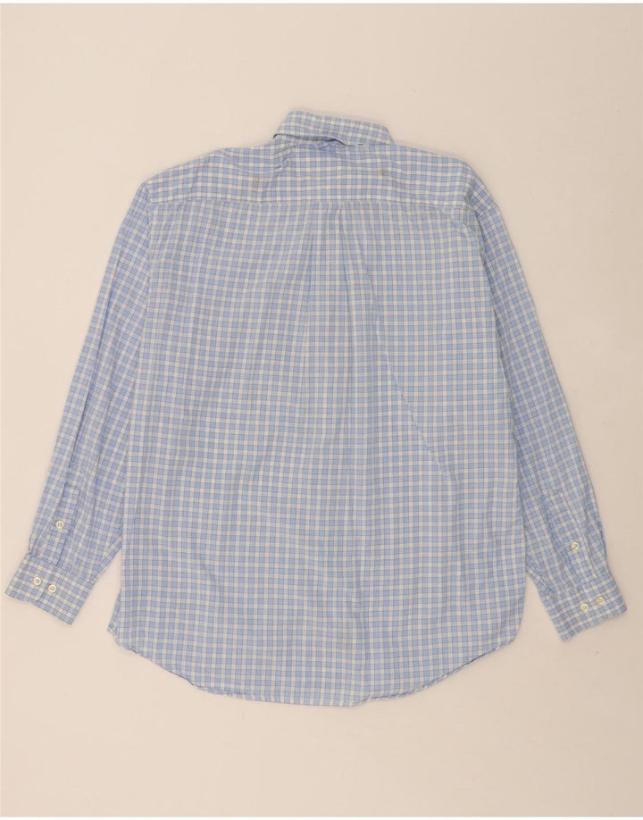 TOMMY HILFIGER Mens Shirt Large Blue Check Cotton Vintage Tommy Hilfiger and Second-Hand Tommy Hilfiger from Messina Hembry 