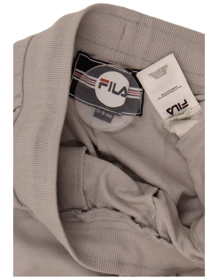 FILA Menino Sport Shorts 13-14 Anos Cinza Colorblock Algodão