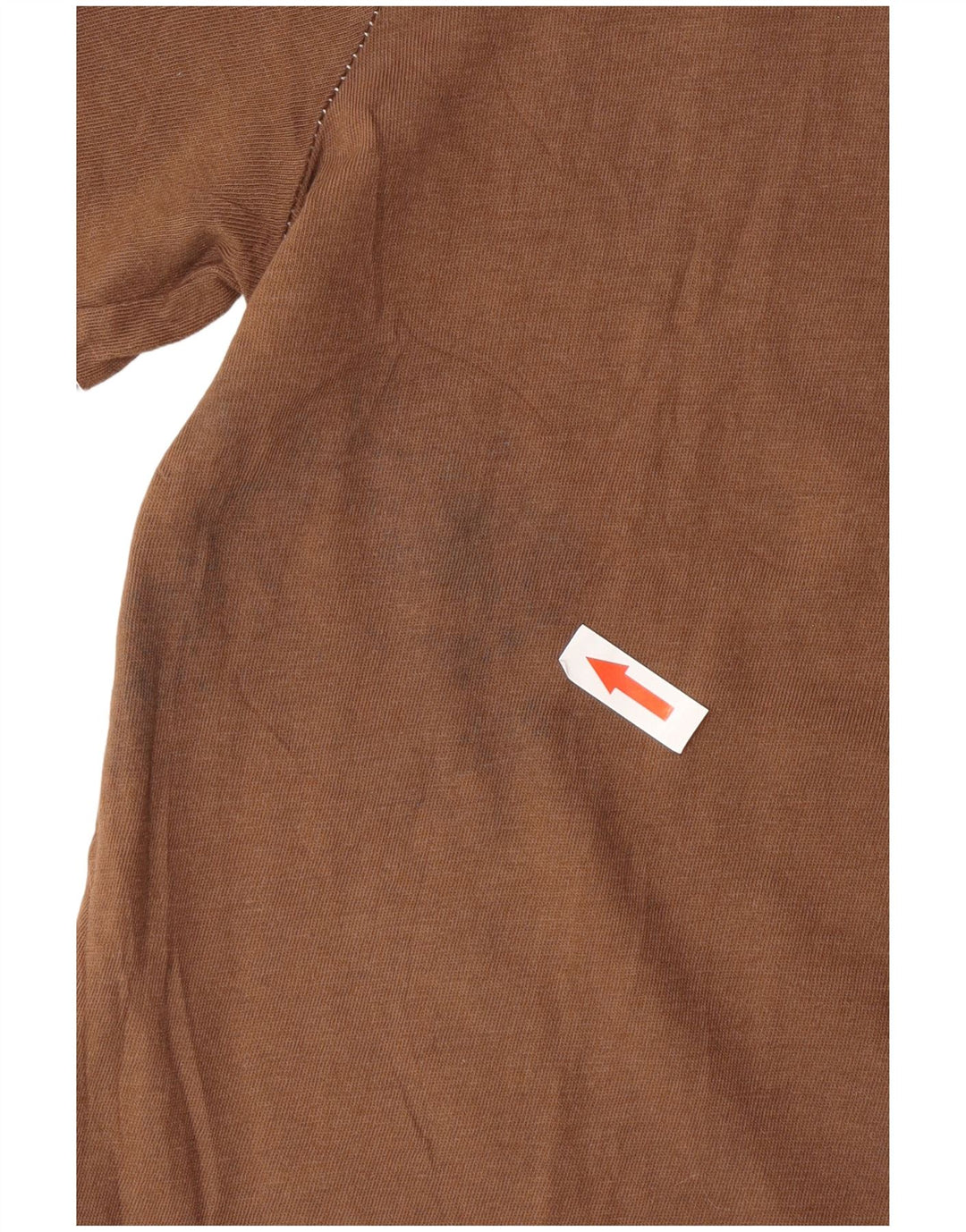 Zara Camiseta Feminina Top UK 10 Pequena Marrom