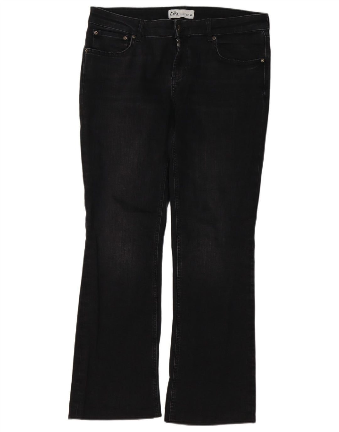 Zara Jeans Bootcut Feminino EU 42 Grande W32 L29 Preto